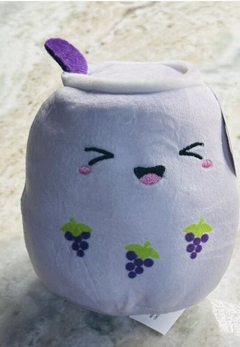 KellyToy Purple Tea Boba Bubble Tea 9" Inch Plush Collectible Toy Stuffed CUTE! - Picture 3 of 5