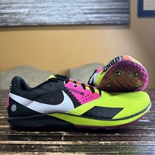 Nike Rival XC 6 Cross Country Spikes Volt Black Pink DX7999-700 Men's Size 11.5