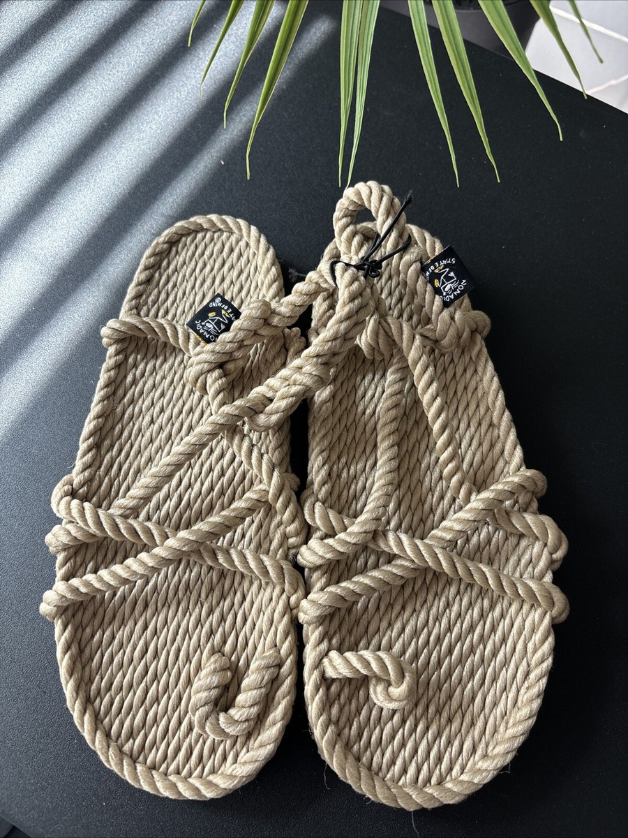 サンダル NOMADIC STATE OF MIND SLID X (45381) Nomadic State Of Mind SIZE 7-7.5 Rope Flat Sandals Shoes New