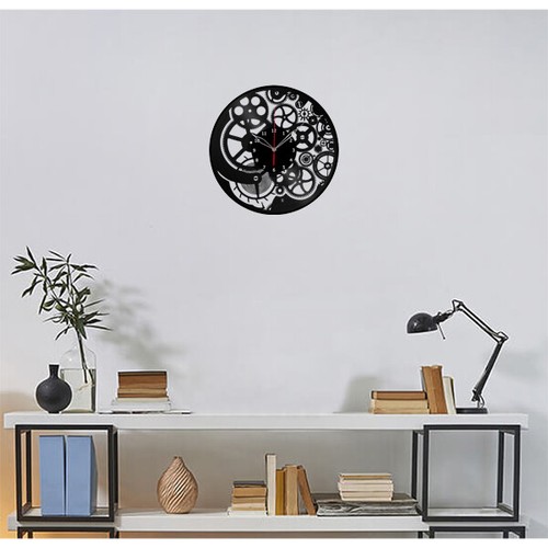 Reloj de Vinilo Mecánico Reloj de Pared Arte Único Disco de Vinilo Reloj de Pared 1401 - Imagen 2 de 12