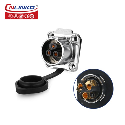 CNLINKO Waterproof IP68 M20 3 Pin Screw-in Aviation Wire Connectors No Welding - Picture 2 of 18