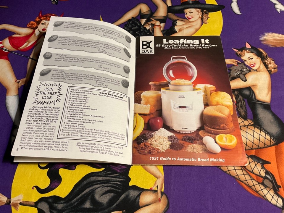 Vintage DAK Industries Inc. 1.5 lb Bread Machine Catalog Recipe Book Auto Bakery eBay