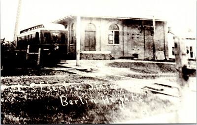 Berlin Heights LS Electric Railway Postcard Trolley Interurban RPPC Reprint