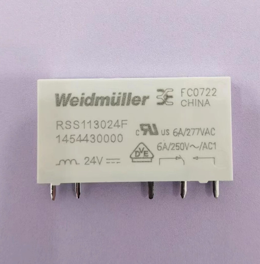 10Pcs Weidmuller RSS113024F 1454430000 5-pin 6A 24V Relay New | eBay