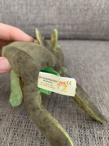 2er Set - Folkmanis Mini sitzender Frosch 5 Zoll Plüsch Fingerpuppe - Bild 3 von 6