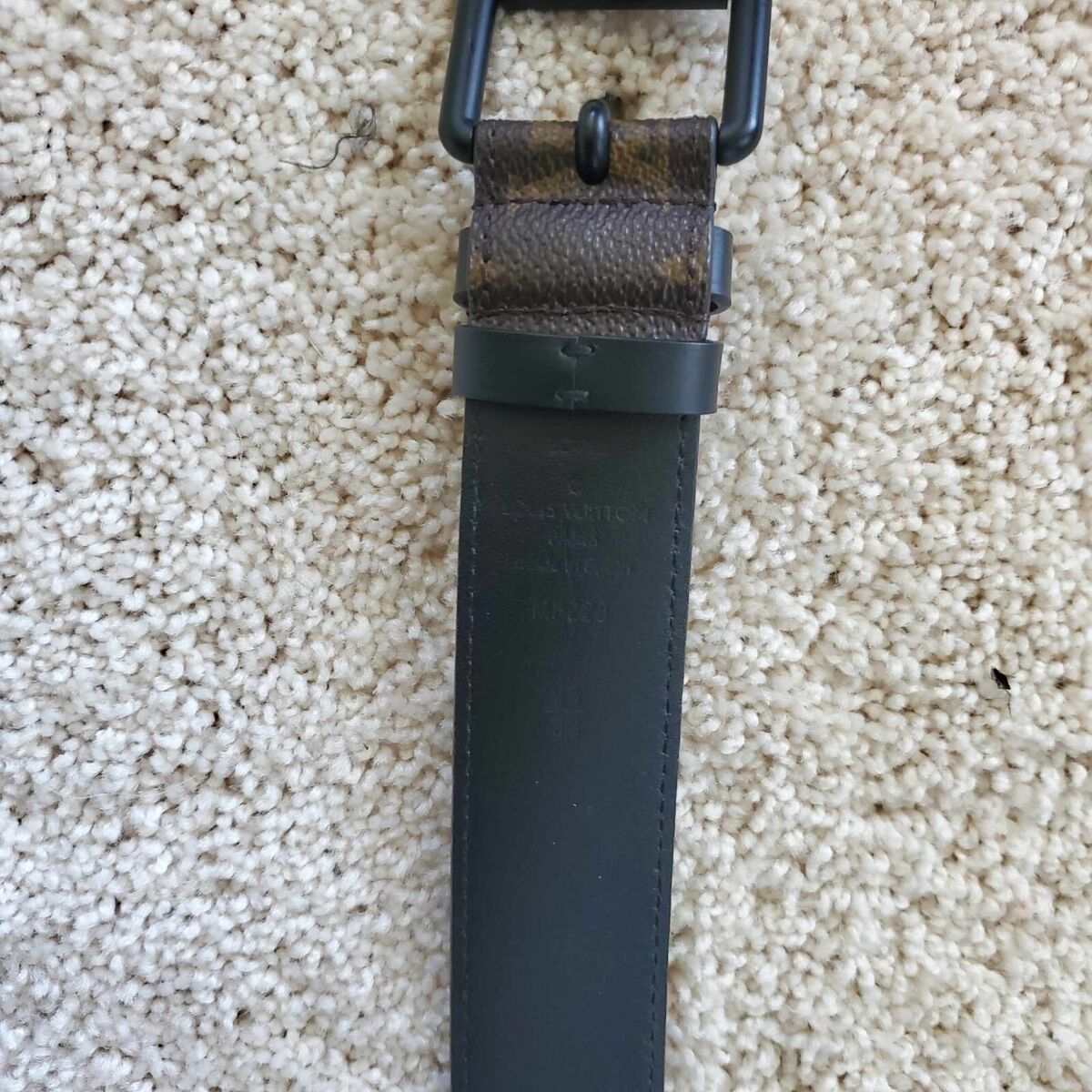 Louis Vuitton Mens Virgil Abloh Runway Belt with Orange Louis Vuitton Mens Virgil Abloh Runway Belt with Orange