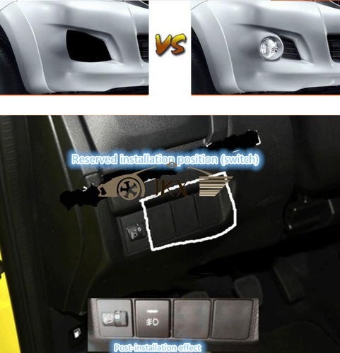 Fog Lamp Spot Light Kit k For TOYOTA HILUX MK7 Series II SR SR5 CHAMP 2011-15 - Picture 7 of 9