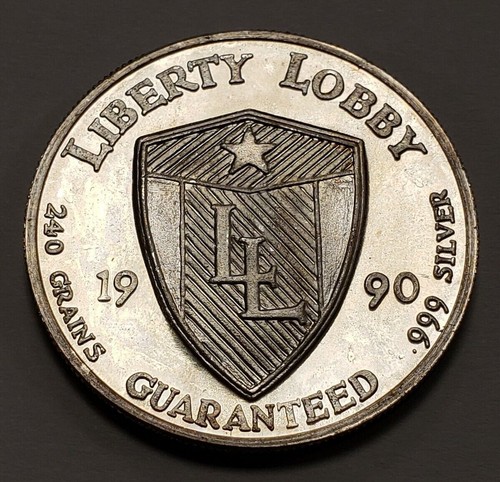 1/2 oz .999 Silver Round - 1990 Andrew Jackson - Liberty Lobby - SKU-F4860 - Picture 4 of 4