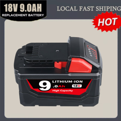For Milwaukee M18 18V Lithium XC HD 9.0 AH Extended Capacity Battery 48-11-1812