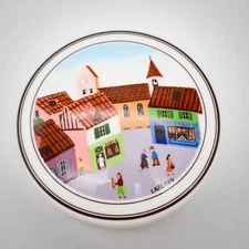 Villeroy & Boch Design Naïf Folk Art Porcelain Trinket Box LaPlau 4 Town Square
