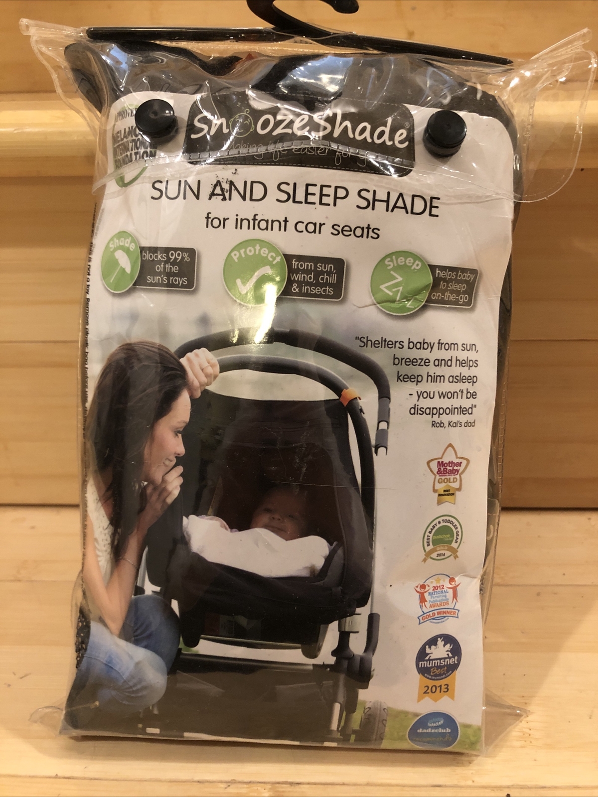 SnoozeShade Sunshade & Baby Sleep Aid Car Seat UV Cover Blocks 99 UV