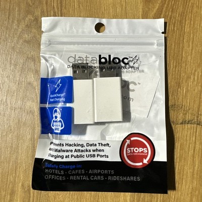Databloc USB Data Blocker Adapter/Hacker Safe Enhanced Data Protection DB901W2