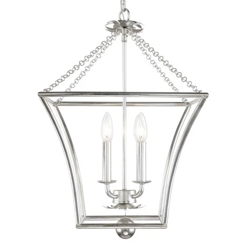 Crystorama Lighting - Broche - 4 Light Lantern-Antique Gold Finish - Picture 4 of 4