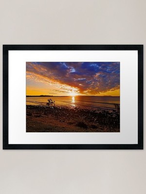 Ocean's Glory at Sunrise Framed Art Framed Wall Art Poster Canvas Print Picture