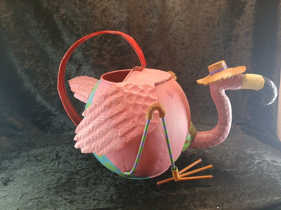 Metal Flimingo Shaped Watering Can - Image 3 of 4