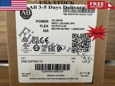 New Allen Bradley 25B-D4P0N114 SER A Powerflex 525 AC Drive 2HP Surplus SEALED