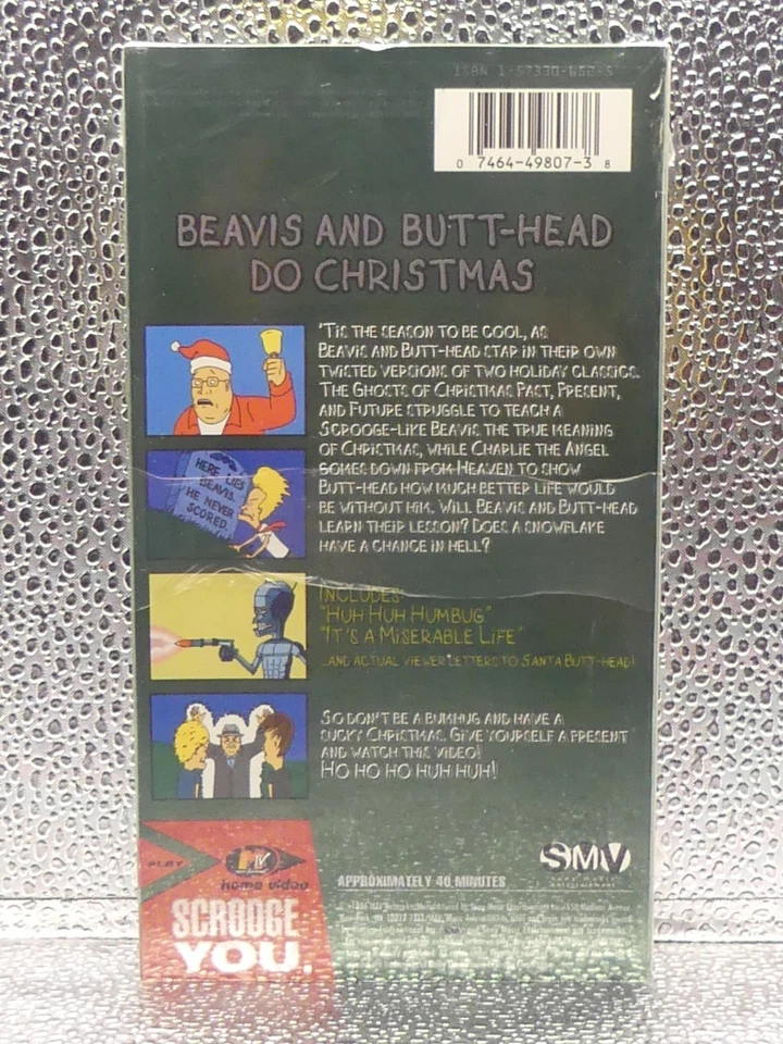 Beavis And Butt-Head Do Christmas MTV 1996 SMV VHS New Factory Sealed Videotape - Image 2 of 4