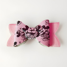 Minnie Mouse Pink Bow Hair Clip for Girls, Cartoon Theme