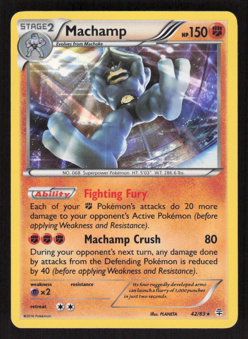 Pokemon TCG Generations Holo Machamp #42/83