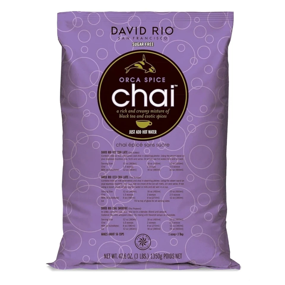 Orca Spice Chai Latte Mix, 47,6 OZ - Orgánico, Sin Azúcar Foto 3 de 4