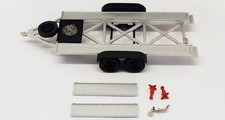 BROOKLINMODELS, Remorque Porte voitures 2 Essieux Argent, échelle 1/43, BROK109X