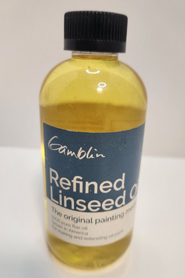 Gamblin Refined Linseed Oil, 8.5oz New Sealed