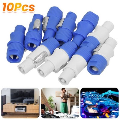 10 Stk. Neutrik Powercon Typ A Nac3Fca + Nac3Mpa-1 Gehäuse Stecker Panel Adapter