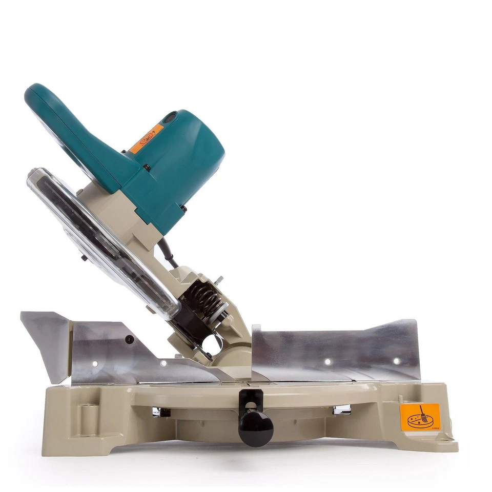 Makita 260mm Tronzadora 110V Eléctrico Freno 1650W Bolsa Basura & Soporte Juego - Imagen 3 de 4