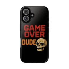 Tough Cases Skull Phone Case - Gamer Accessories, Game Over Dude, Unique [...]