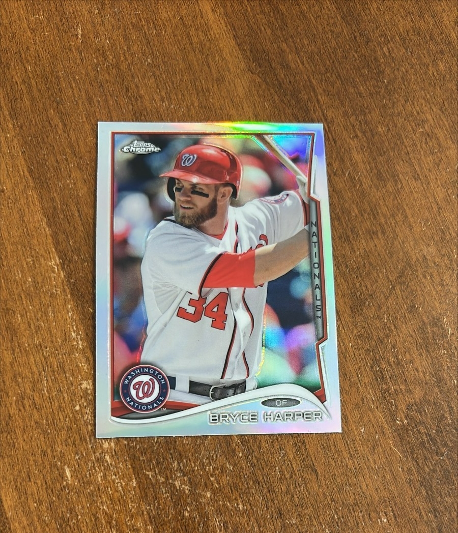 Bryce Harper 2014 Topps Chrome Refractor #150 Nationals Philadelphia Phillies