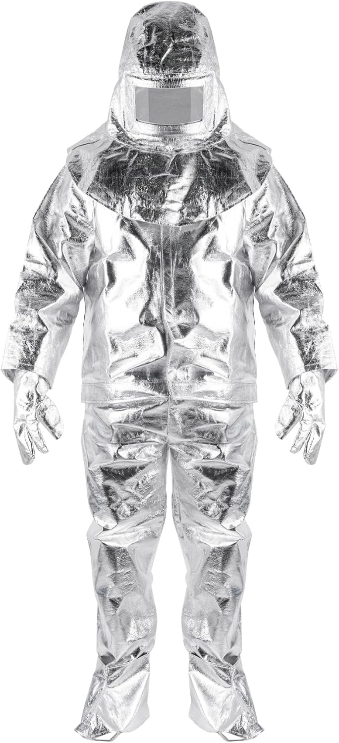 Anti Thermal Radiation 1000℃ Suit Fire Resistant Composite Aluminium Foil Suit