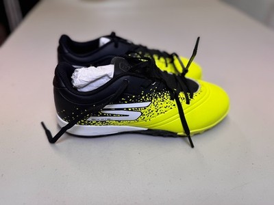 Sondico Astro Turf Fußballschuhe gelb schwarz Kinderschuhe UK 3,5 EU 36,5