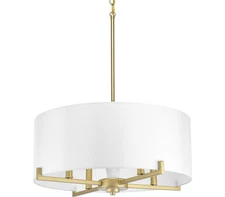 Progress Lighting Palacio Pendant, 4-Light 240 Total Watts, Vintage Gold