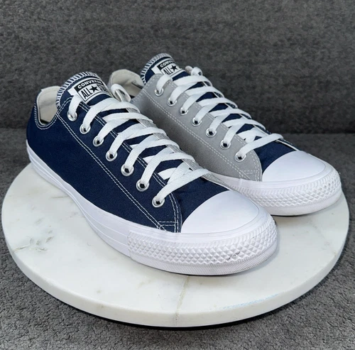 Converse All Star Low Top Uomo 12 CU1724 Blu Grigio Split Usate Poco Senza Scatola