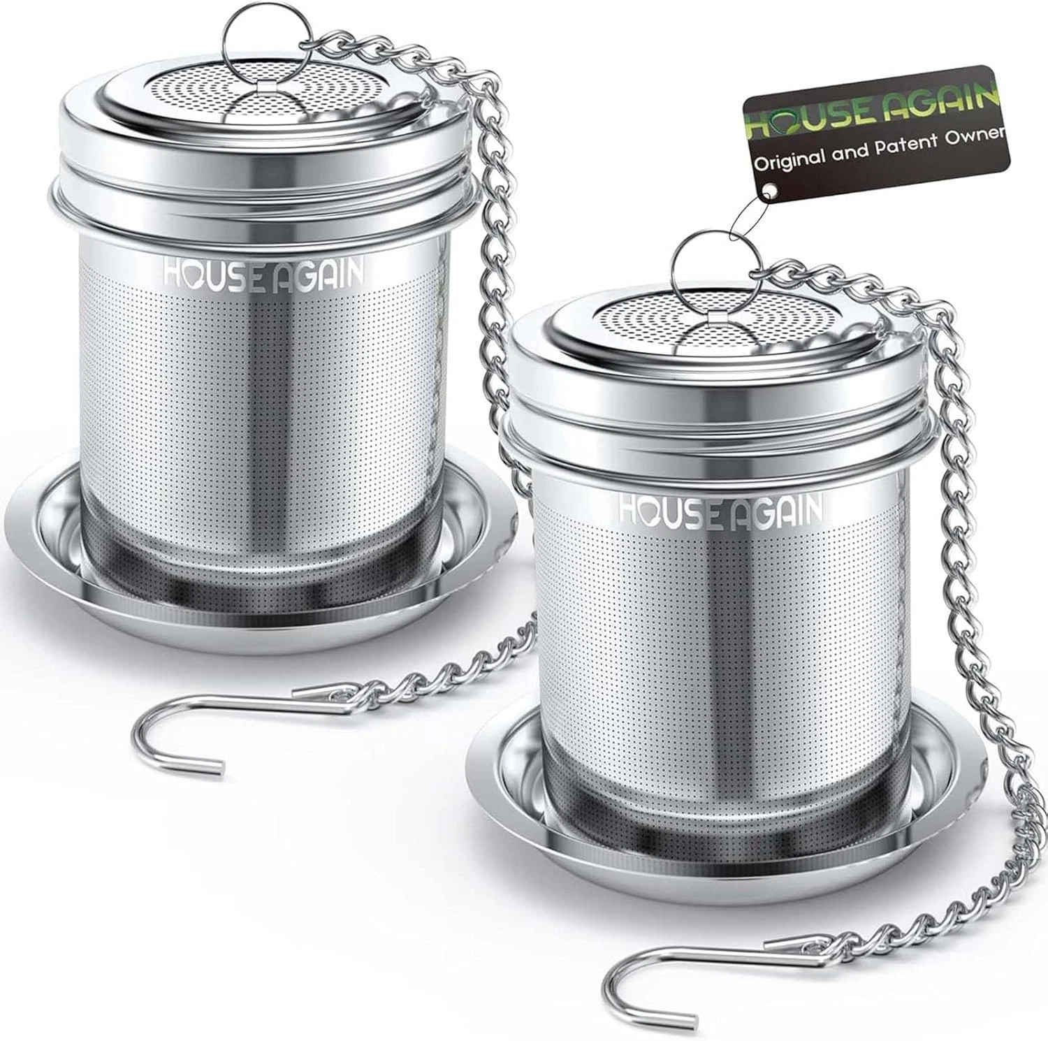 House Again Tea Infuser 2 Pack Extra Fine Mesh 18/8 Stainless Steel Tea Strainer
Opens in a new wind