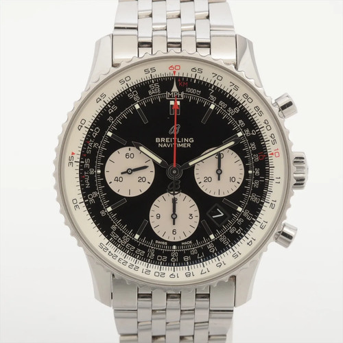 Breitling Navitimer 01 AB0121211B1A1 SS SS AT black dial 3 Extra Links