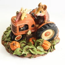 Wee Forest Folk FIELD MOUSE ~ FALL ~ Limited ~ Tractor Pumpkins Corn Halloween