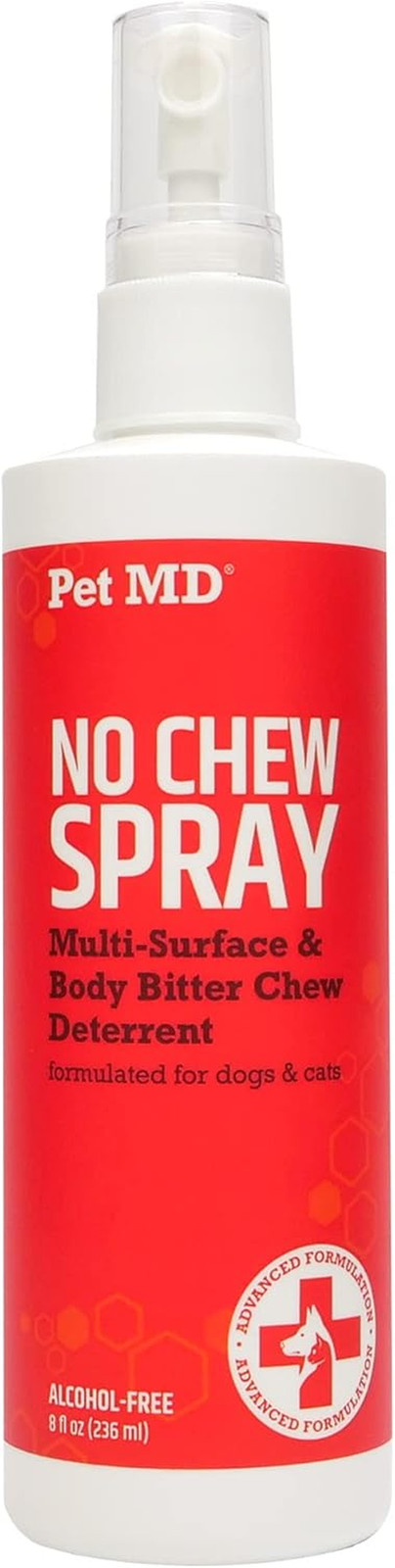 Pet MD No Chew Spray for Dogs & Cats - Multi-Surface Bitter Spray to Stop Biting