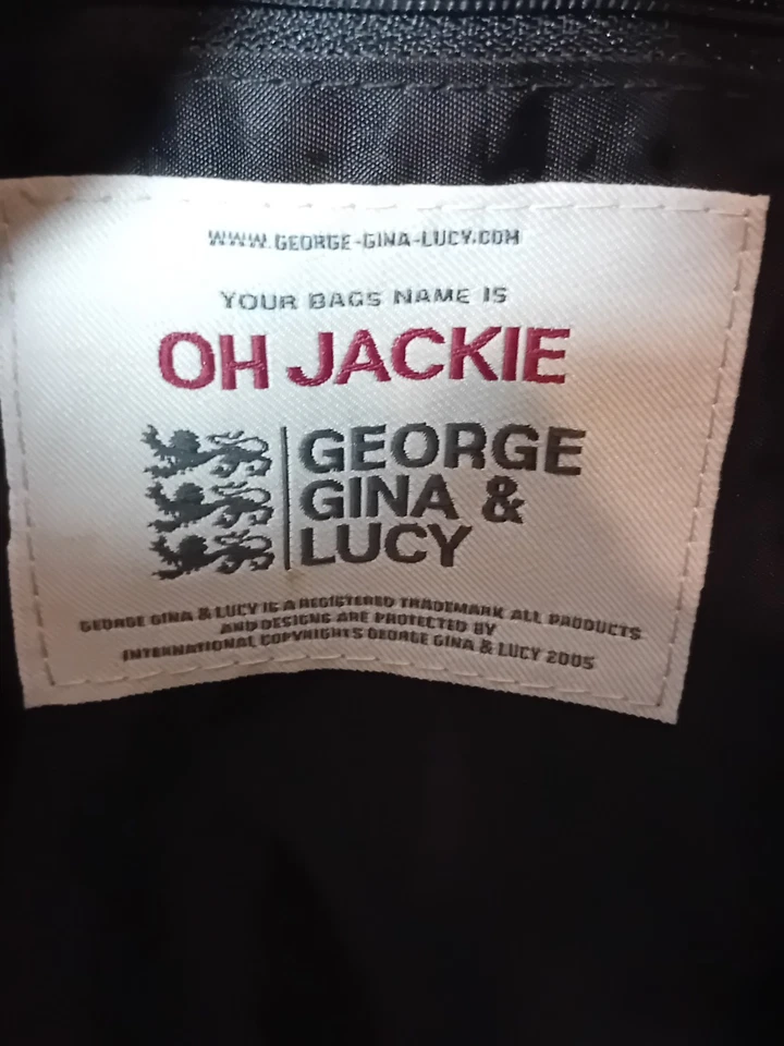 George Gina & Lucy GG&L “Oh Jackie” Nylon Tote Bag – Rare Vintage - Image 4 of 4