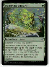 MELTSTRIDER'S RESOLVE U MAGIC THE GATHERING MTG EDGE OF ETERNITIES 199 FOIL NM
