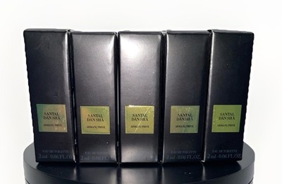 5 X Armani Prive Santal Dan Sha Eau de Toilette Spray Sample Vial 2ml NIB