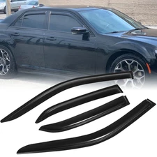 For 2011-2023 Chrysler 300 Tape-on Window Visor Vent Shade Rain Guards Deflector