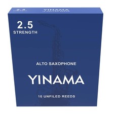Alto Saxophone Reeds Strength 2.5 Box of 10 for Enhanced Performance