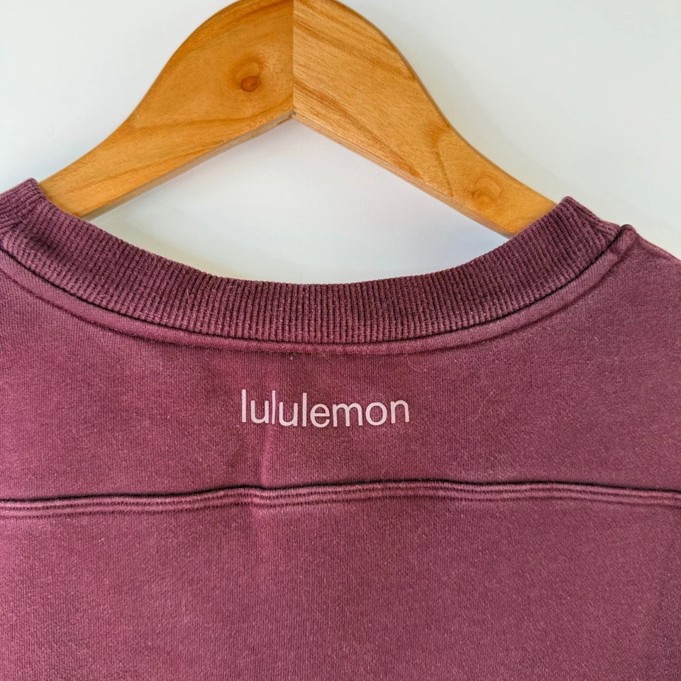 Sudadera Lululemon de gran tamaño cuello redondo talla 4?  Borgoña Granate Foto 4 de 4