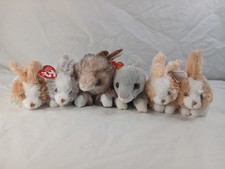 Ty Beanie Baby Easter Family Set 6 Piece Lot Buster Nibbler Bobsy Topsy Hobsy