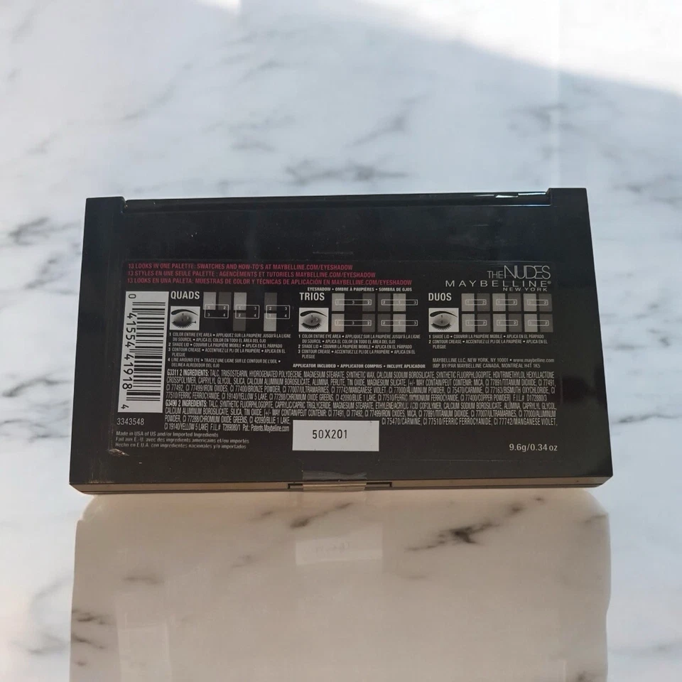 Maybelline Eyeshadow Palette The Nudes 12 Shade Palette Sealed~NEW - Image 3 of 3