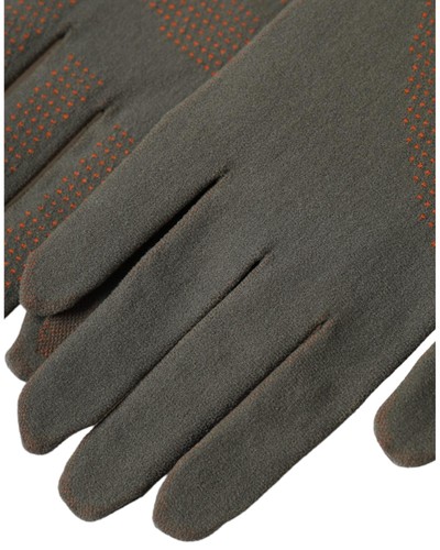 Dolce & Gabbana Olive Green Knit Gloves Women Brown - Picture 4 of 5