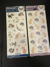 Vintage Hallmark Cat Stickers Lot Of 2 Sealed Playful Kittens