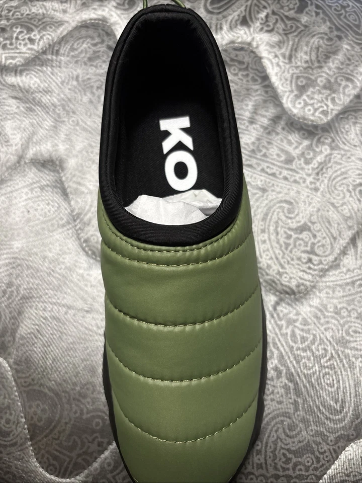 Zapatos Koi Imitator Puffer Caqui, Verde, Talla 7 Foto 3 de 4