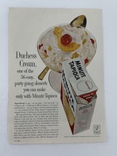 Vintage 1963 Print Ad General Foods Minute Tapioca Advertisement
